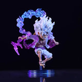10cm Mini One Piece Battle Luffy Gear 5 Action Figure Nika Statue Anime Figurine Pvc Model Doll Collection Toy Gift Kids